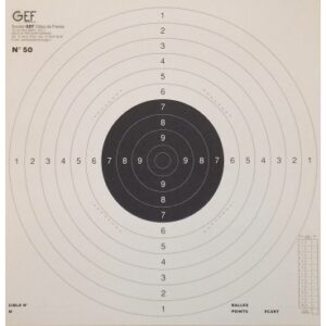 Cibles 25 et 50m pist 53x53